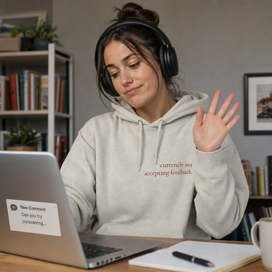 Currently Not Accepting Feedback Hoodie