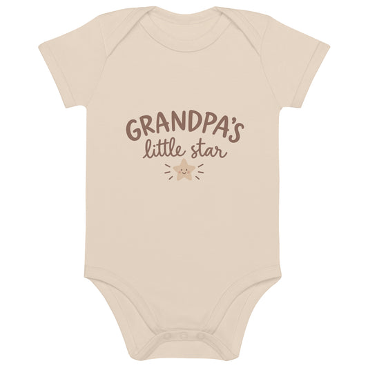 Grandpa's Little Star — Organic Cotton Baby Bodysuit | OMG